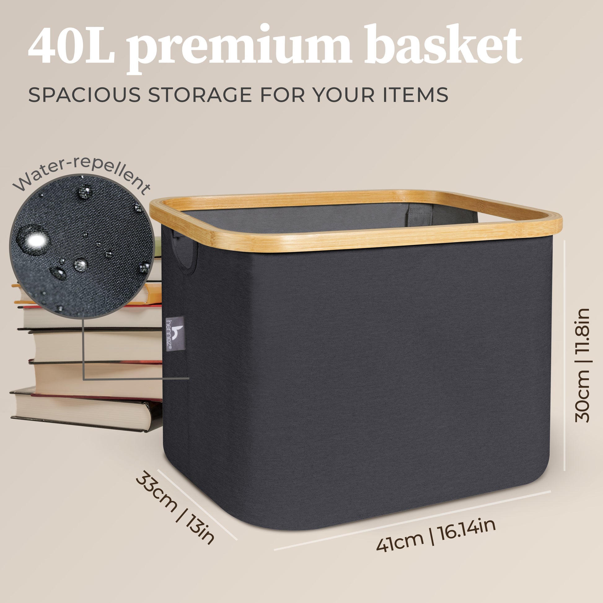 40L Storage Basket For IKEA Kallax - Gray – Hennez Brand